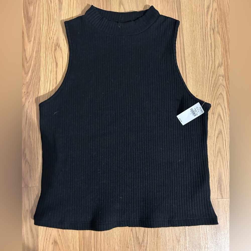 Old Navy Black Ribbed Tank Top